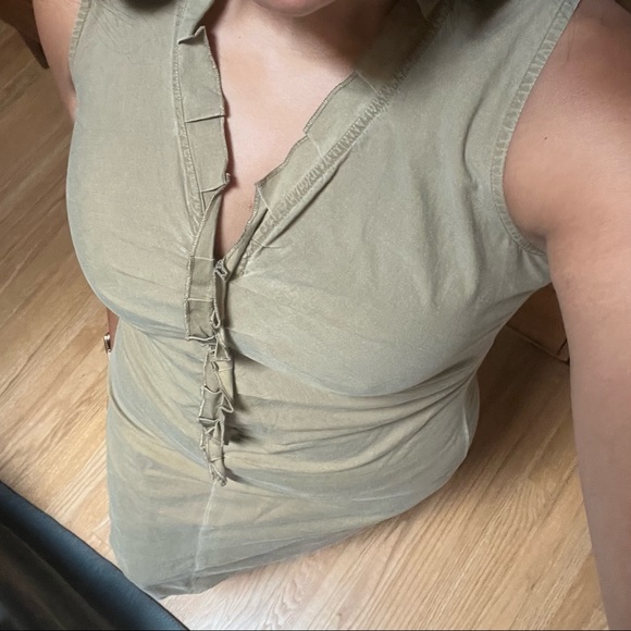 France purchased Adolfo Dominguez ruffle front ruched front dress w/front zip - Picture 6 of 10